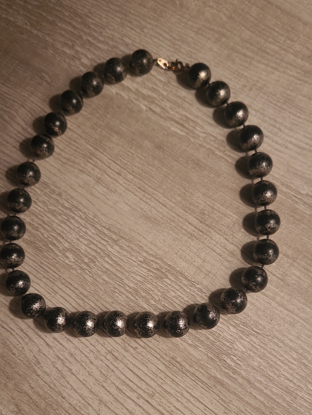 Black Silver-Fleck Beaded Necklace - Women Jewelry Bin 8